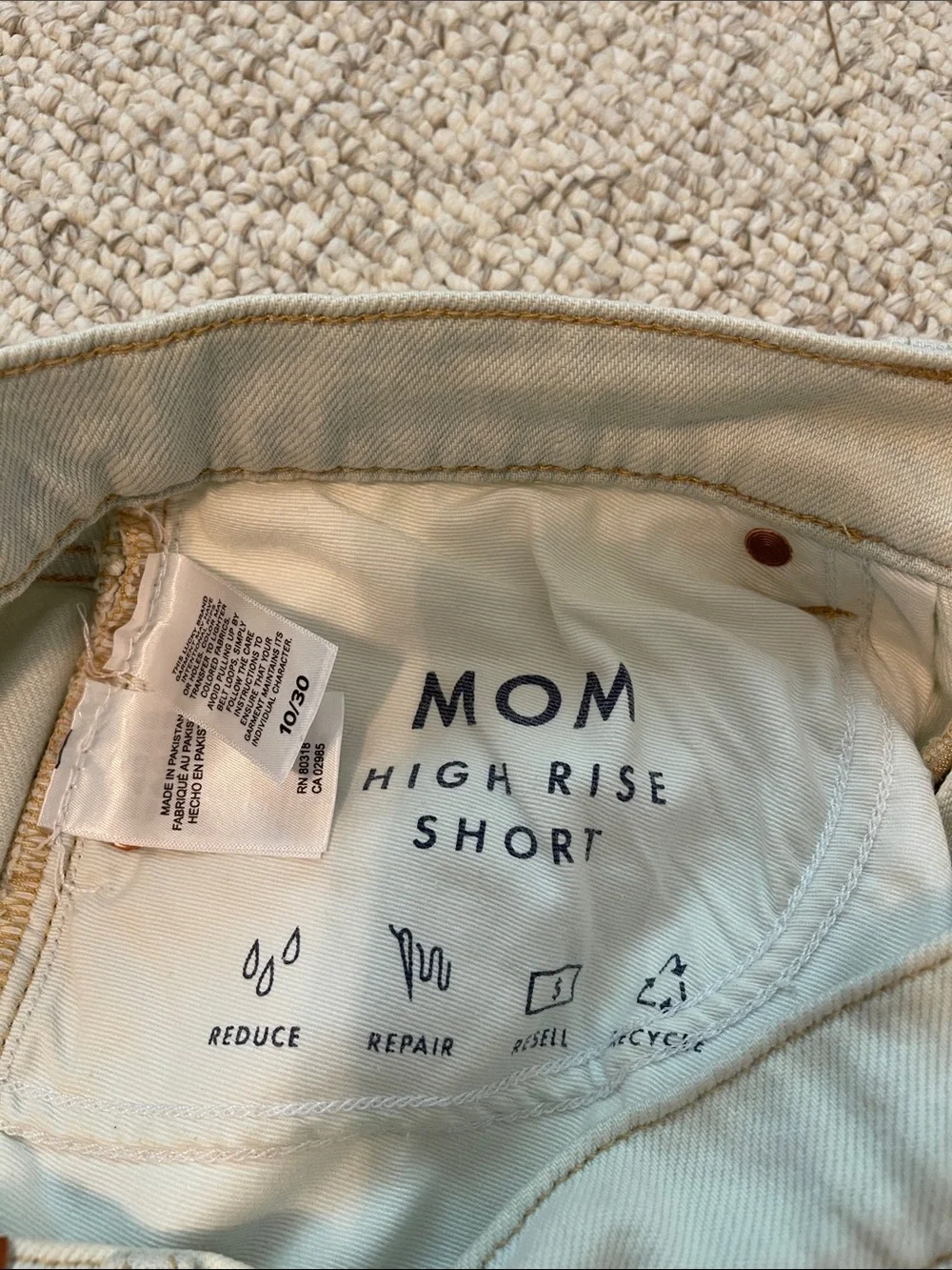 Lucky Brand Light Blue Distressed Denim Cutoff Shorts 10/30